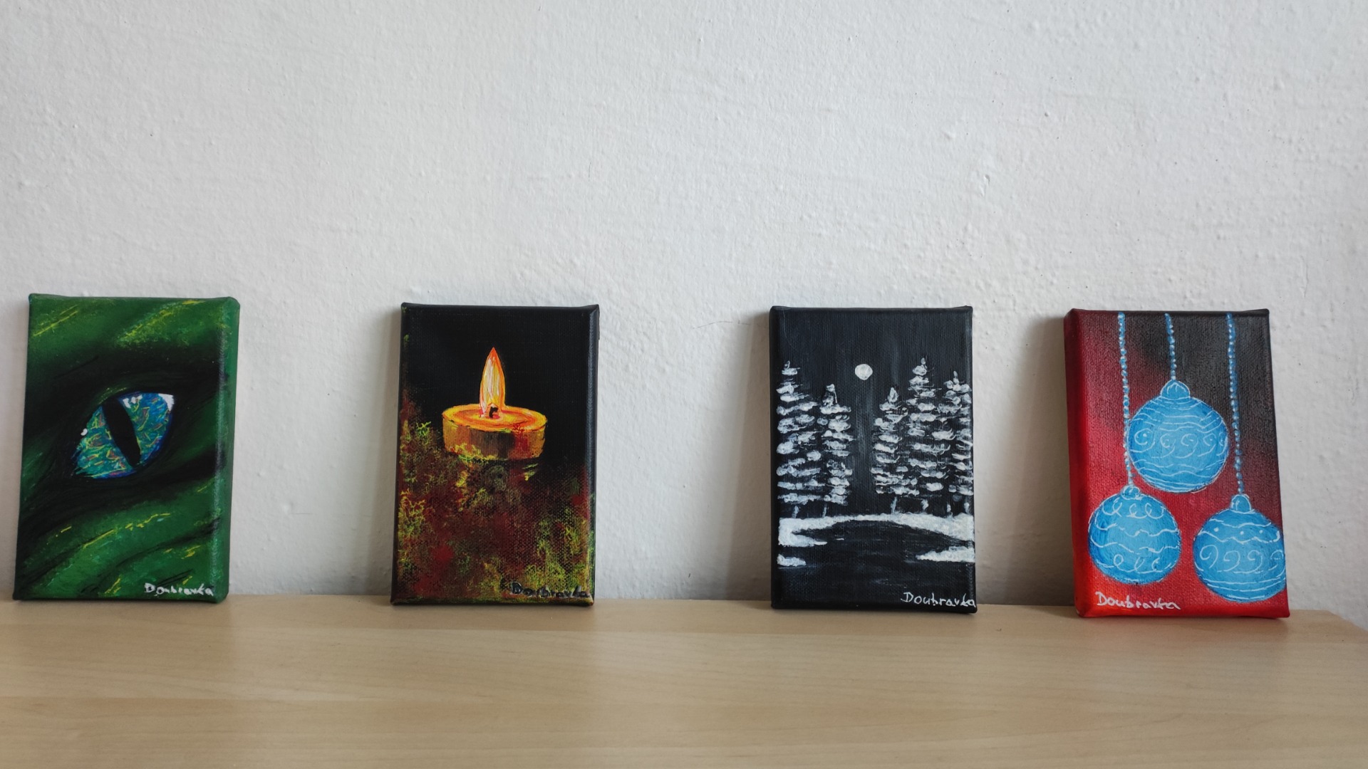 Velikost jednotlivých obrazů:      15x10 cm